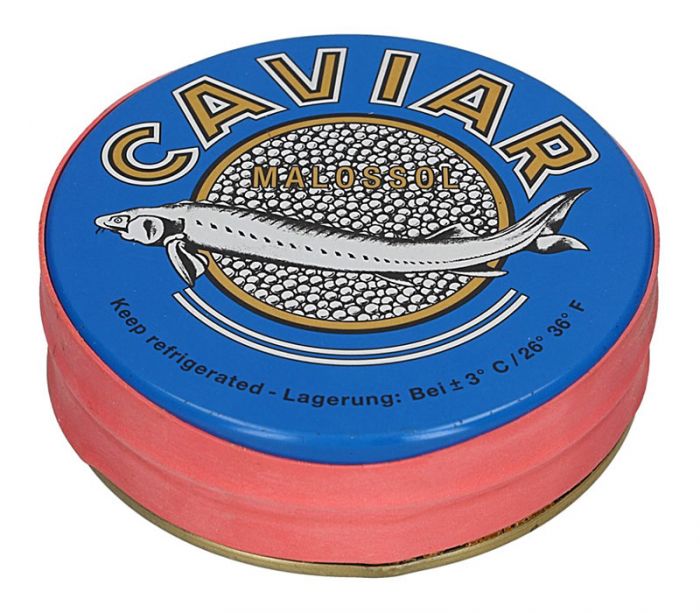 Икра Черная Осетровая CAVIAR MALOSSOL 100гр (не пастеризованная)