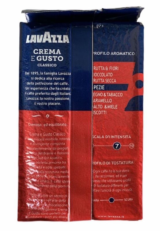 Lavazza Crema e Gusto кофе молотый 250 г