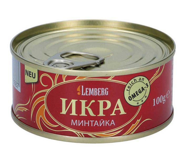 Икра Минтая "Минтайка" Lemberg 100гр