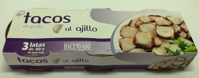 Осьминог в чесночном соусе Hacendado Испания 240гр