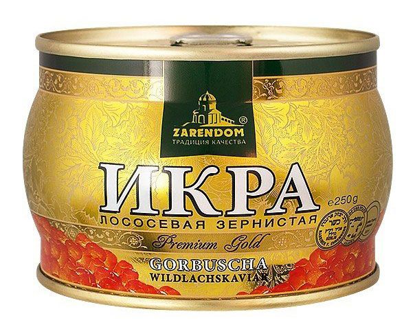 Зарендом Икра Горбуши 250гр Premium Gold Zarendom